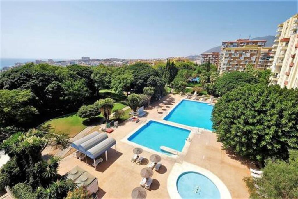 Apt Con Espectacular Vista, Piscinas, Recep 24 Hs Benalmádena Eksteriør bilde